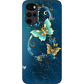 Чохол силіконовий Case для Motorola Moto G22 з картинкою Красиві метелики