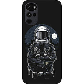 Чохол силіконовий Case для Motorola Moto G22 з картинкою Космонавт і місяць