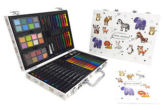 Набір для малювання та творчості Art Set у валізі великої "Inspire children" (64 предметів) нар. 35*25*5см
