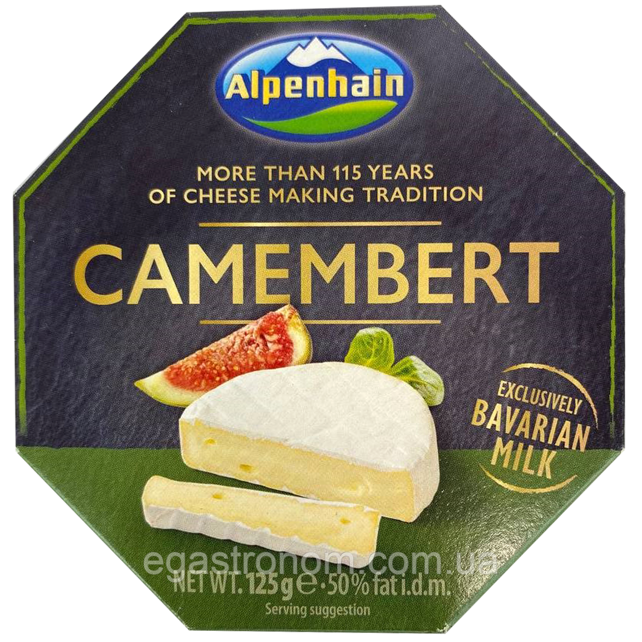Сир Камамбер Алпенхайн Camembert Alpenhain 125g 8шт/ящ (Код: 00-00012469)