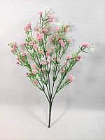 Розовый куст "гипсофилы метельчатой" 30см,искусственная зелень для рукоделия