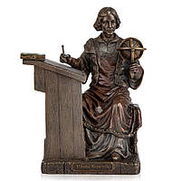 Статуэтка Veronese Философ Коперник 16х12х9 см фигурка покрытая бронзовым напылением 77094