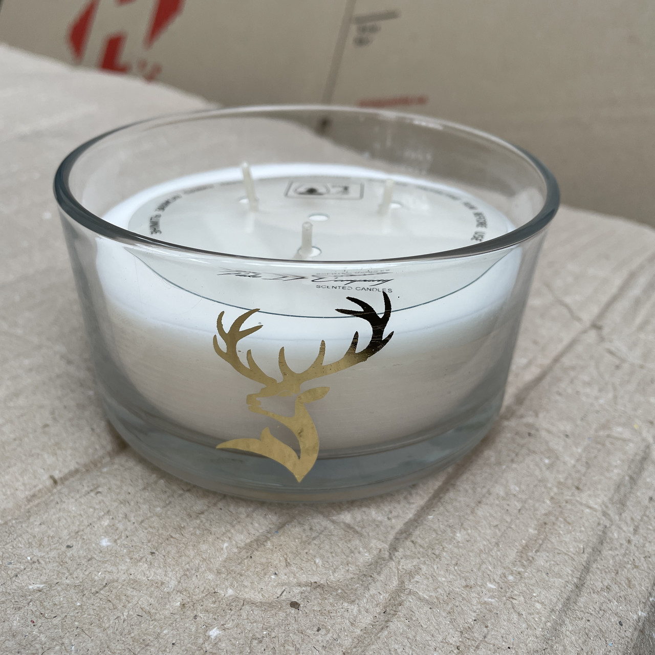 Ароматична свічка у склі прозора - Олень, фото 1