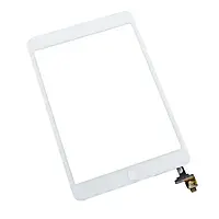 Сенсор iPad mini/iPad mini 2 с микросхемой и кнопкой меню (home) white (оригинал)