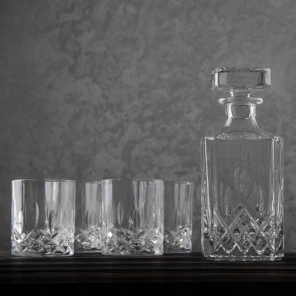 Набір склянок 6 шт 320 мл із графином 750 мл 19196-002 скло, фото 1