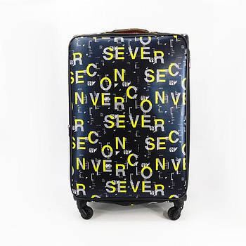 Валіза дорожня 3 в 1 трійка 74*43 см на колесах зі штучної шкіри Cans