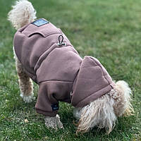 Худі карман "BEIGE DIGI DOG", Одяг для собак, бежева толстовка, кофта XXS