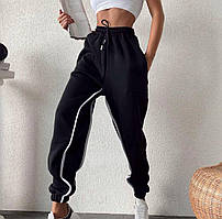 Спортивные брюки женские тринитка на флисе 42-44;  46-48 (3цв) "POSMITNUY" от прямого поставщика