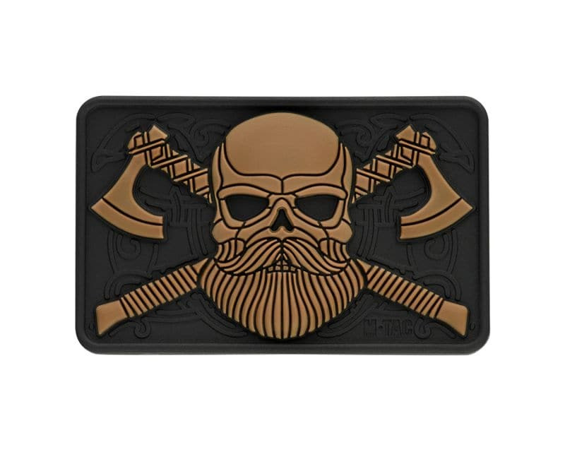 Шеврон M-TAC patch Bearded Skull 3D PVC Black/Coyote (51113205)