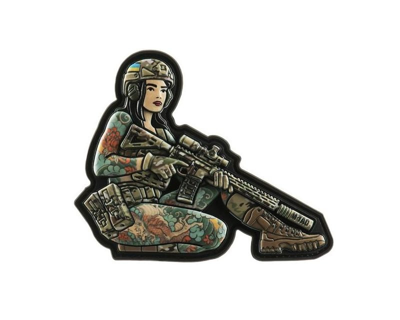 Шеврон M-TAC patch Girl No2 Yakuza Brunet PVC (51116212) Multicam