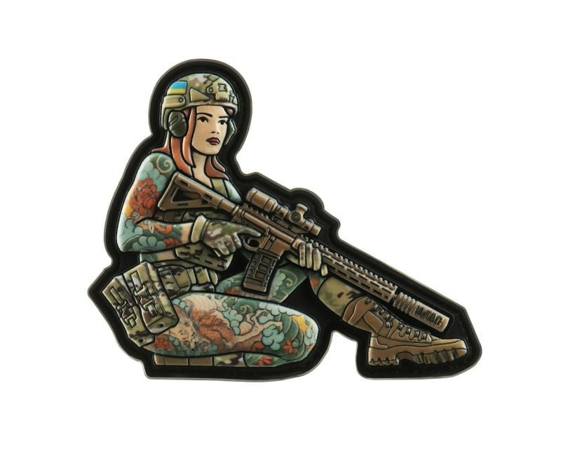 Шеврон PATCH M-TAC Girl No2 Yakuza Redhead PVC (51116201) Multicam