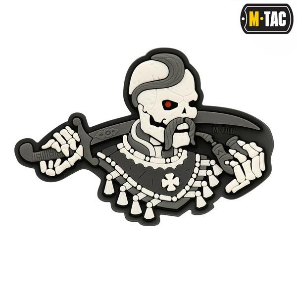 Шеврон PATCH M-TAC Більше разу не вмирати 3D PVC (51160113) Grey/White