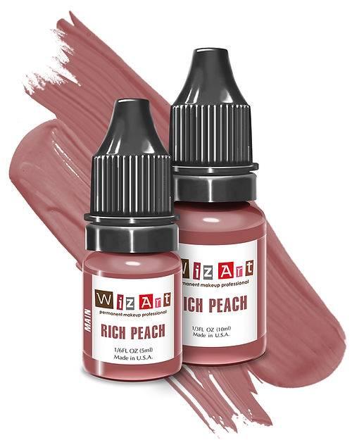 Пігмент для тату губ WizArt Візерарт Rich peach 5 мл, фото 1