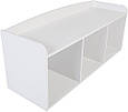 Лавка Iris Ohyama KBN-3R 101.4 x 34 x 43.4 cm White (B07KT8Q9JY) 2694, фото 3
