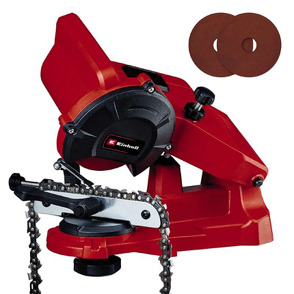 Потужний електричний станок для заточки ланцюгів Einhell GC-CS 85 E Set : 85 Вт, 5800 об/хв, диск 108х23х3,2 мм (4499924), фото 1