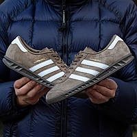 Кроссовки мужские Adidas Hamburg Brown натуральная замша, прошиты. код IN-1582