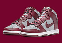 Кросівки чоловічі Nike Dunk High (DD1399-600) 42.5 Бордово-сірий GL, код: 8027405