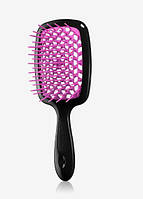 Расческа для волос Janeke Superbrush 1830 the Original Italian Patent черная с фиолетовым/фуксия