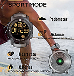Кварцовий чоловічий наручний Військовий тактичний годинник із каучуковим ремінцем, фото 8
