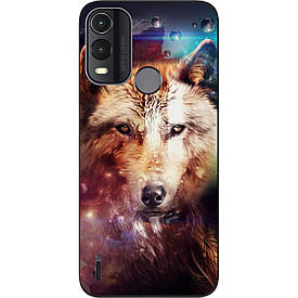 Чохол силіконовий Case для Nokia G11 Plus з картинкою Космічний вовк