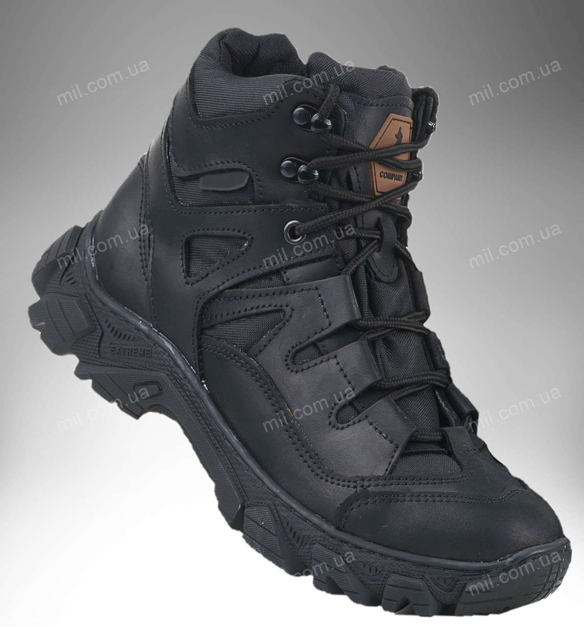 Тактическая демисезонная обувь / военные демисезонные полуботинки Tactic HARD (black) - фото 1 - id-p2000261781