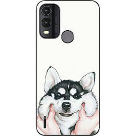 Бампер силіконовий Case для Nokia G11 Plus з малюнком Хаскі