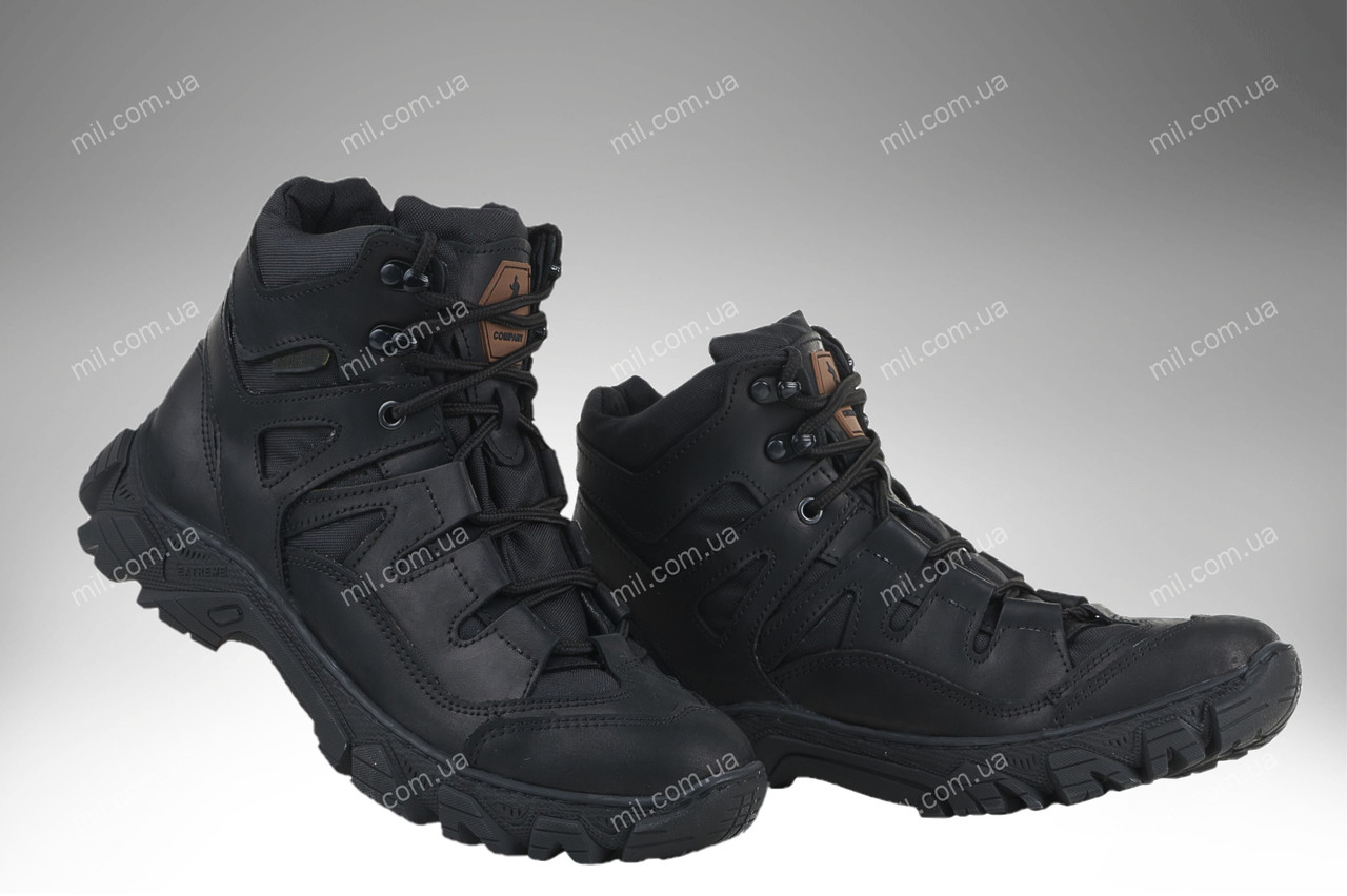 Тактическая демисезонная обувь / военные демисезонные полуботинки Tactic HARD (black) - фото 2 - id-p2000261781