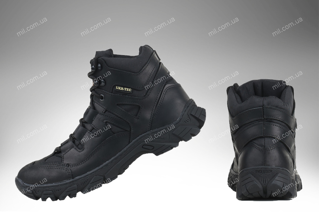 Тактическая демисезонная обувь / военные демисезонные полуботинки Tactic HARD (black) - фото 4 - id-p2000261781