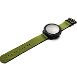 Військовий кварцовий водонепроникний годинник з компасом на тканинному ремінці зеленим з японським механізмом, фото 3