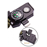 Тактичний браслет для виживання з компасом, огнивом, ліхтариком, ножем та свистом., фото 2