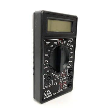 Мультиметр цифровий тестер Digital DT-832 зі звуковим дзвінком, тестер напруги цифровий