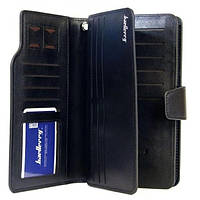 Чоловічий гаманець Baellerry Business S1063, портмоне клатч екошкіри. Колір: чорний