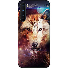 Чохол силіконовий Case для OnePlus Nord з картинкою Космічний вовк