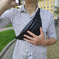 Набор: рюкзак ролл-топ с секцией для ноутбука + бананка из MN-692 эко кожи (WS)