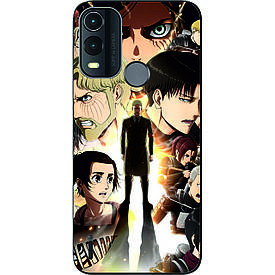 Силіконовий чохол Case для Nokia G11 Plus з картинкою Атака титанів герої