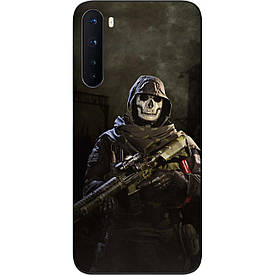 Силіконовий чохол Case для OnePlus Nord з картинкою Call of Duty Ghost Примара