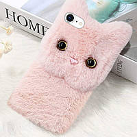 Чохол панель для Apple iPhone 6/6S Alitek Рожевий Кіт Плюш