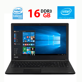 Ноутбук Toshiba Satellite R50/ 15.6" (1366x768)/ Celeron 3865U/ 16 GB RAM/ 256 GB SSD/ HD 610, фото 1