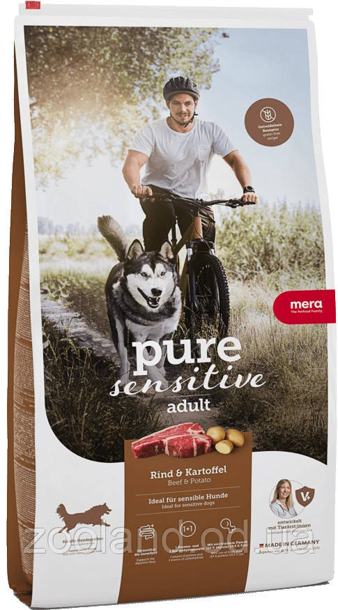 Mera PureSensitive Adult з яловичиною та картоплею, 12,5 кг