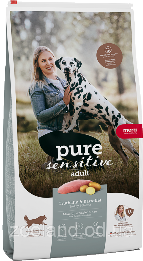 Mera PureSensitive Adult з індичкою і картоплею, 1 кг