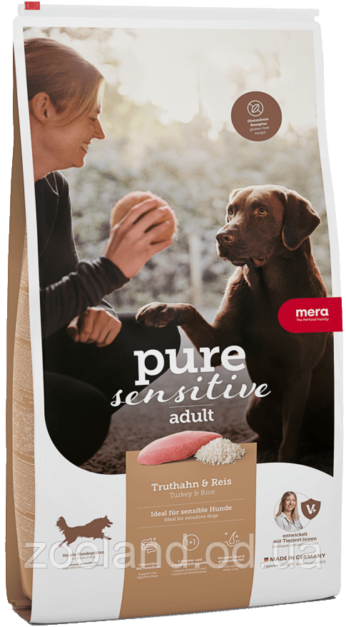 Mera PureSensitive Adult з індичкою та рисом, 12,5 кг
