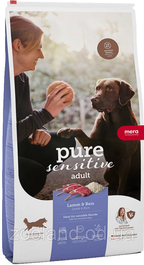 Mera PureSensitive Adult з ягням і рисом, 12,5 кг
