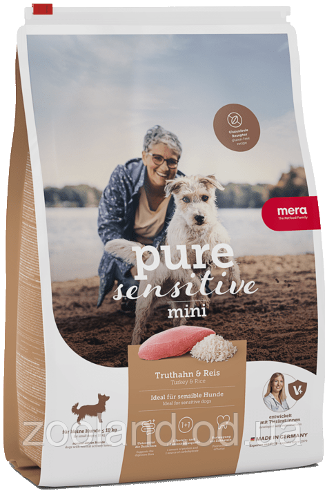 Mera PureSensitive Mini Adult з індичкою та рисом, 1 кг