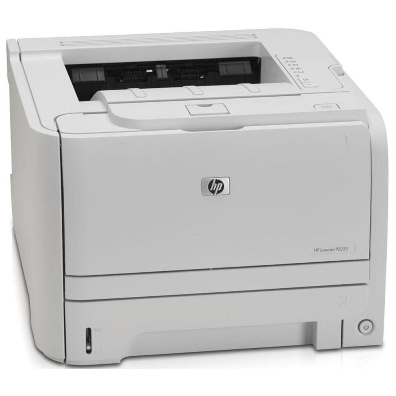 Принтер HP LaserJet P2035 / Лазерний монохромний друк / 600x600 dpi / A4 / 30 стор/хв / USB 2.0 + Кабелі (USB та живлення) в