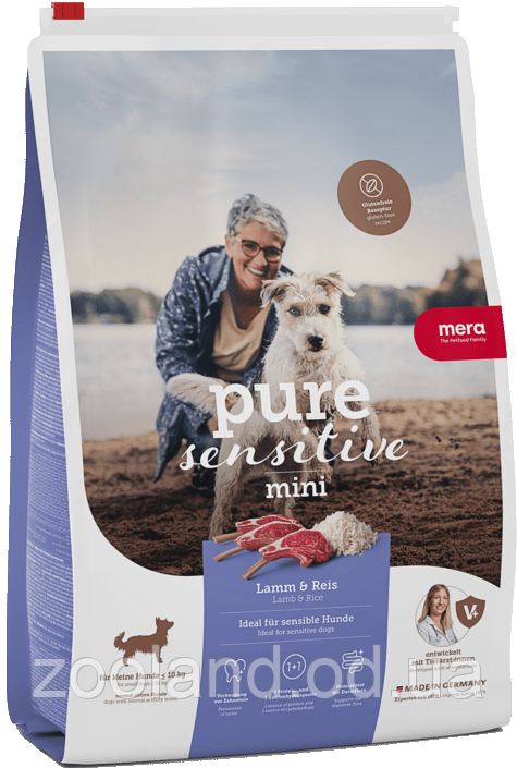 Mera PureSensitive Mini Adult з ягням та рисом, 1 кг