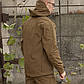 Куртка на флісі M розмір Soft Shell Caiman Койот, фото 6