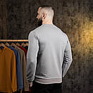 Світшот Pobedov 001 з круглим вирізом. Колір: Сталевий, фото 6