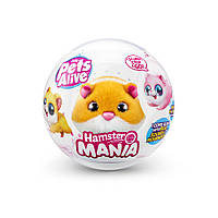 Интерактивная мягкая игрушка Забавный хомячок Pets & Robo Alive 9543-4 оранжевый