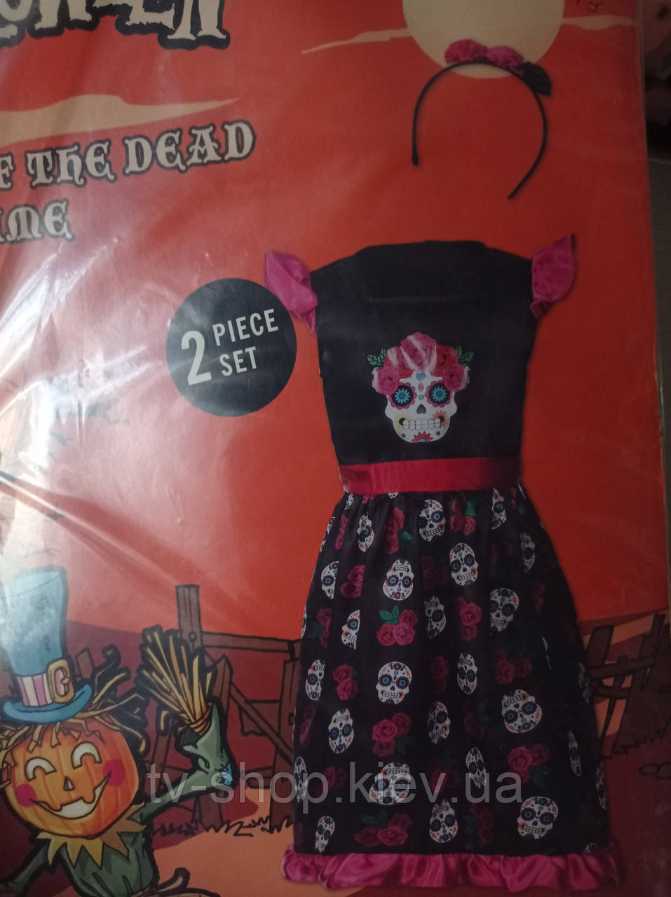 Карнавальний костюм День мертвих Гелловін 120-130 см, фото 1