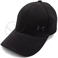 Кепка брендовая с вышивкой котоновая бейсболка на регуляторе Under Armour Under Черный